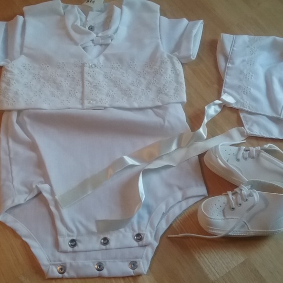 christening set for baby boy
